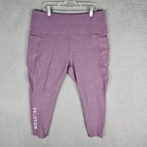 Beyond Yoga Peloton Leggings Women 2X Purple Spacedye Out of Pocket High Waisted